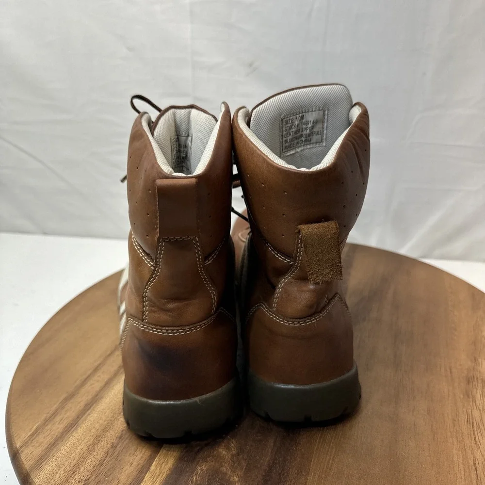 GBX Leather Ankle Boot Men's 10 M Dress Shoes‎ Brown Casual Lace Up 146914-9